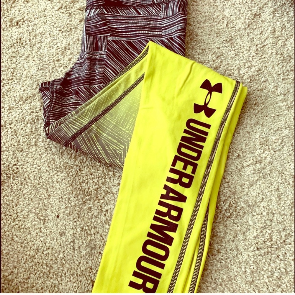 Under armour UA women’s yellow fade size Large